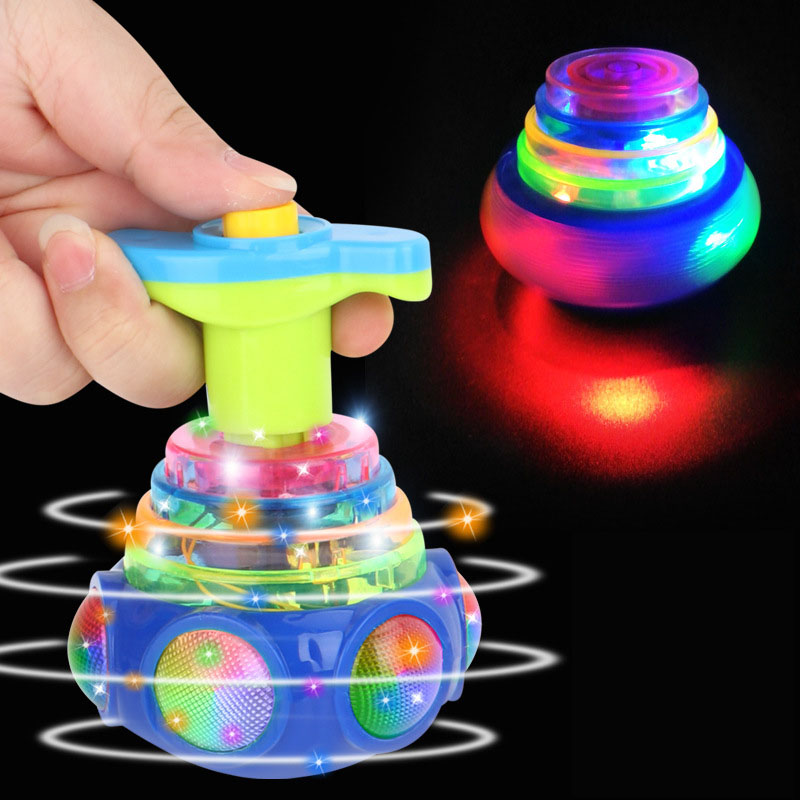 Model Kit Ufo - НЛО мигающий волчок детский гироскоп светящаяся